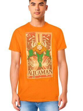 Aquaman Graphic Tee DC Comics Sheldon Big Bang Theory XL Distressed Alstyle